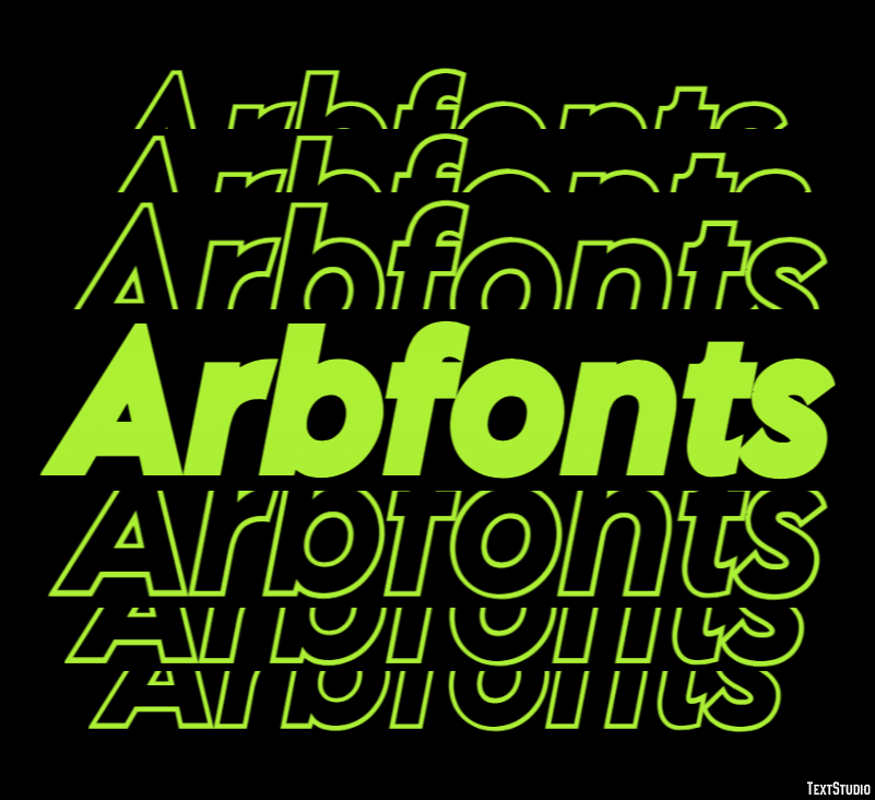 Arbfonts Text Effect