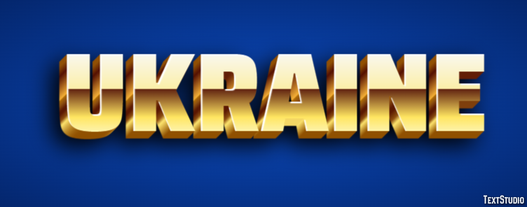 Ukraine テキスト効果