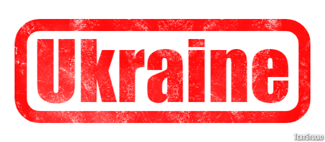 Ukraine テキスト効果