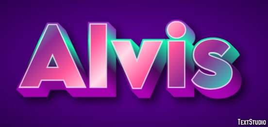 Alvis Texteffekt