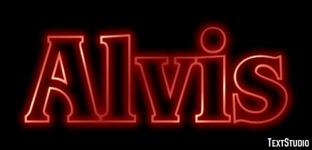 Alvis Text Effect