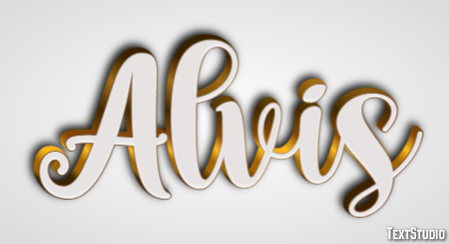 Alvis Text effect