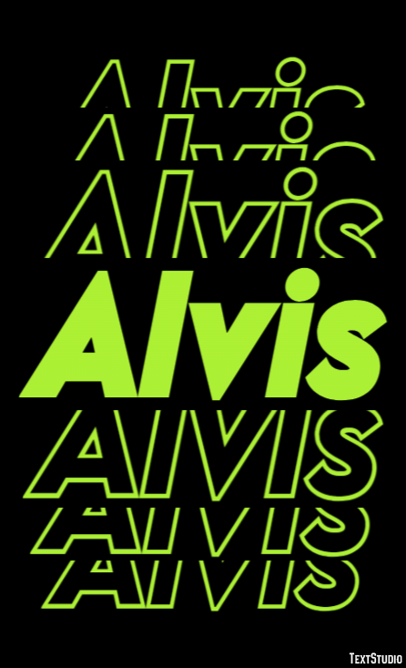 Alvis Texteffekt
