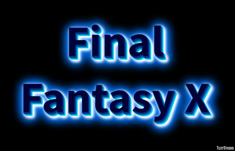 Final Fantasy X Efecto de Texto
