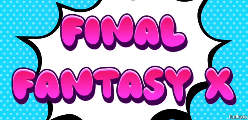 Final Fantasy X Efecto de Texto