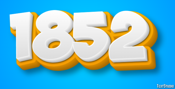 1852 Texteffekt