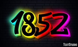 1852 テキスト効果