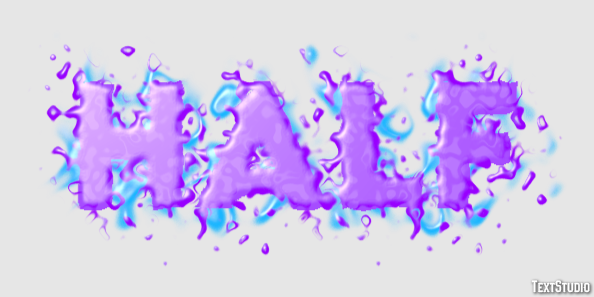 Half Text Effect