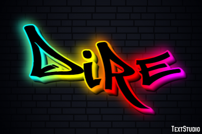 Dire Text effect