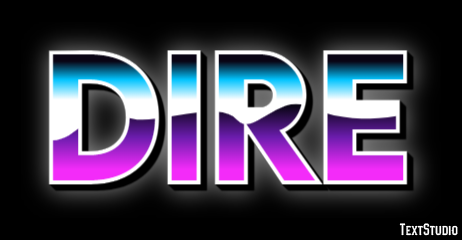 Dire Text effect