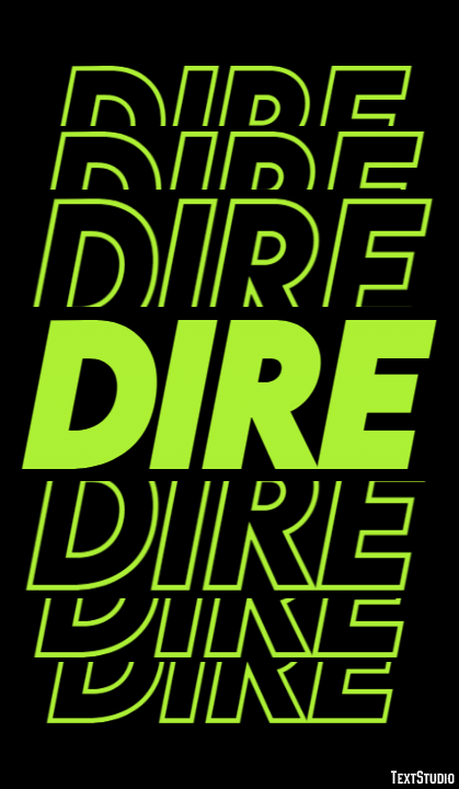 Dire Text Effect