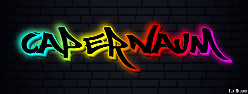 Capernaum Text effect