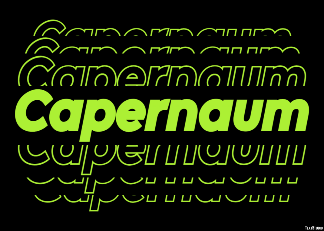 Capernaum Эффект текста