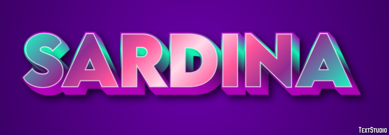 Sardina Text Effect