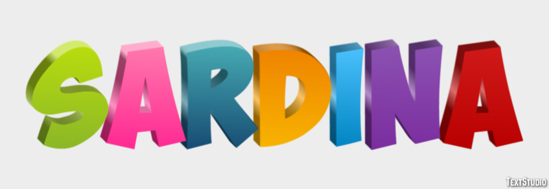 Sardina Text Effect