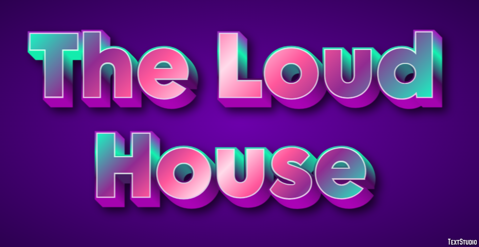The Loud House Text effect