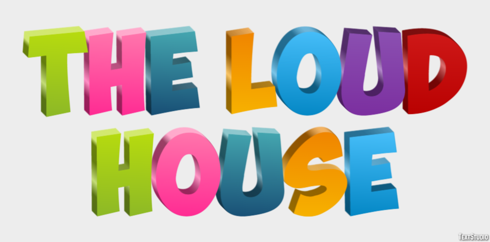 The Loud House Text Effect