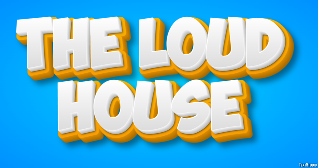 The Loud House Text Effect