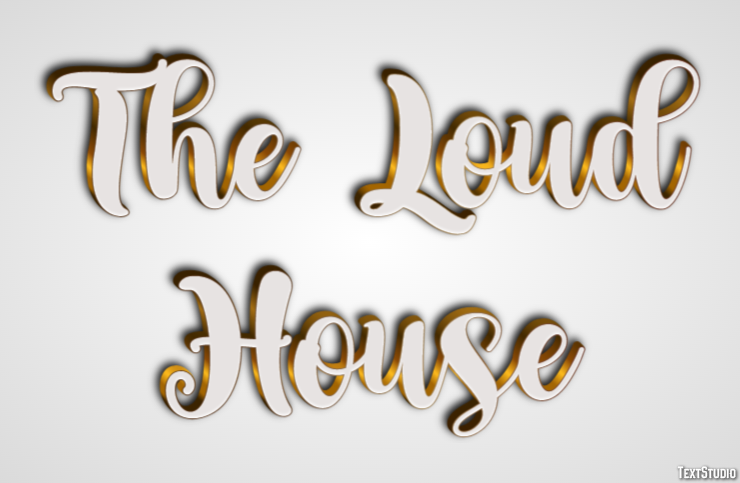 The Loud House Text Effect