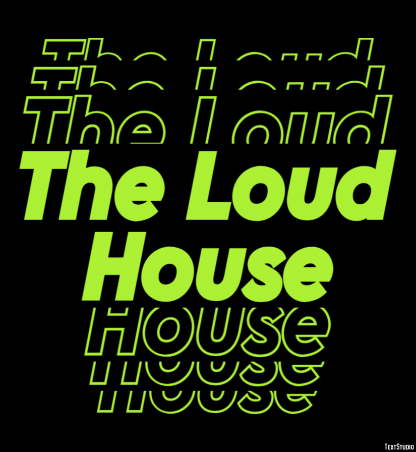 The Loud House Text Effect