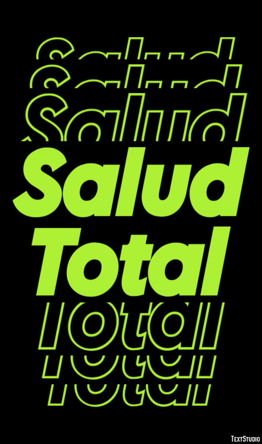 Salud Total テキスト効果
