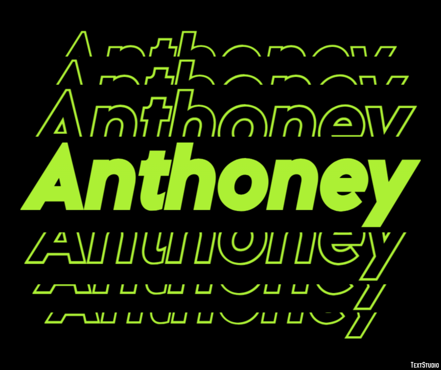 Anthoney Text Effect