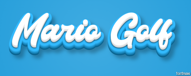 Mario Golf Effetto testo
