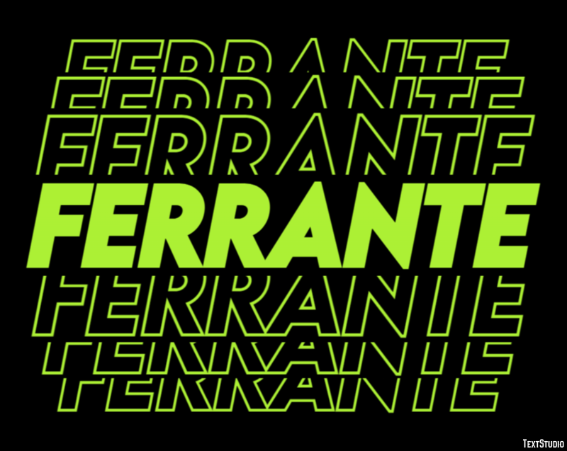 Ferrante Effetto testo