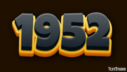 1952 Efecto de Texto