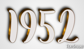 1952 Efecto de Texto