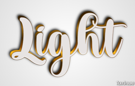 Light Text Effect