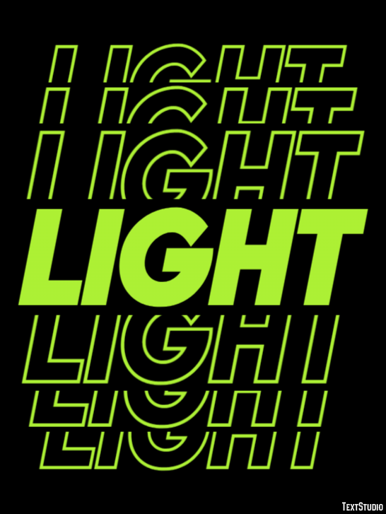 Light Text Effect