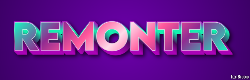 Remonter Effet de Texte