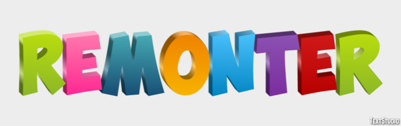 Remonter Efecto de Texto