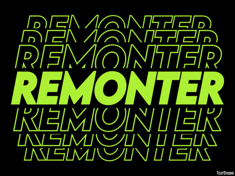 Remonter Efeito de texto