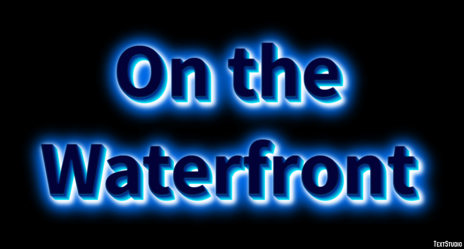 On the Waterfront Text Effect