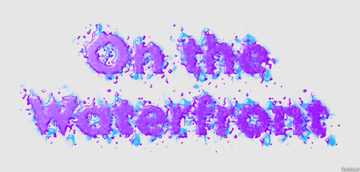 On the Waterfront Text Effect