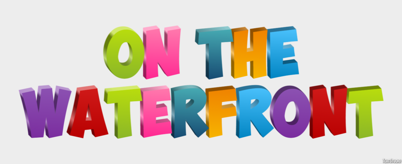 On the Waterfront Text Effect