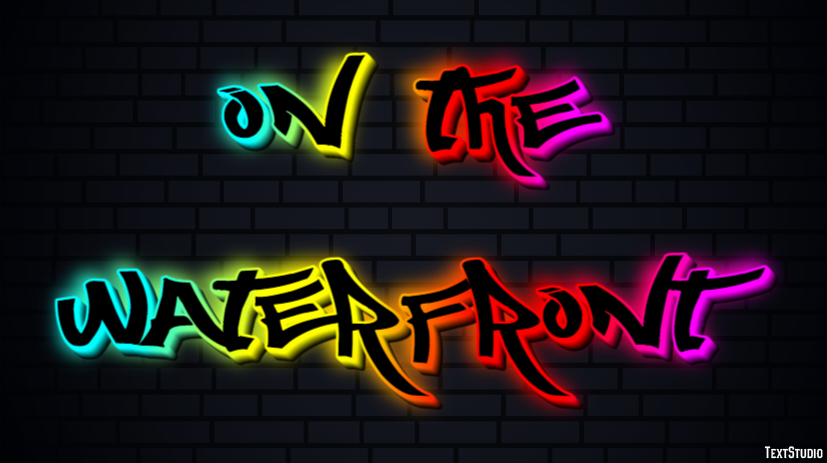 On the Waterfront Text Effect