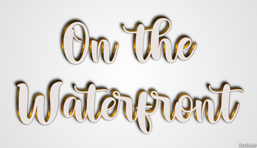 On the Waterfront Text Effect