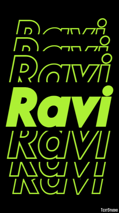 Ravi Text Effect