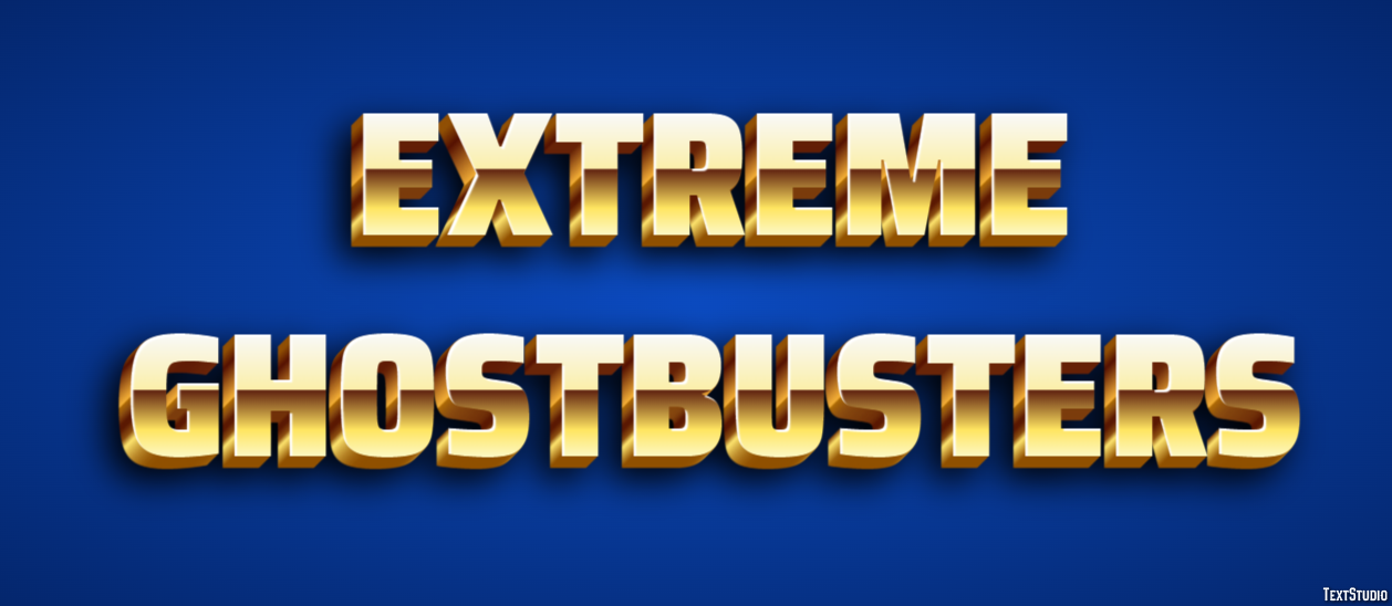 Extreme Ghostbusters Text Effect