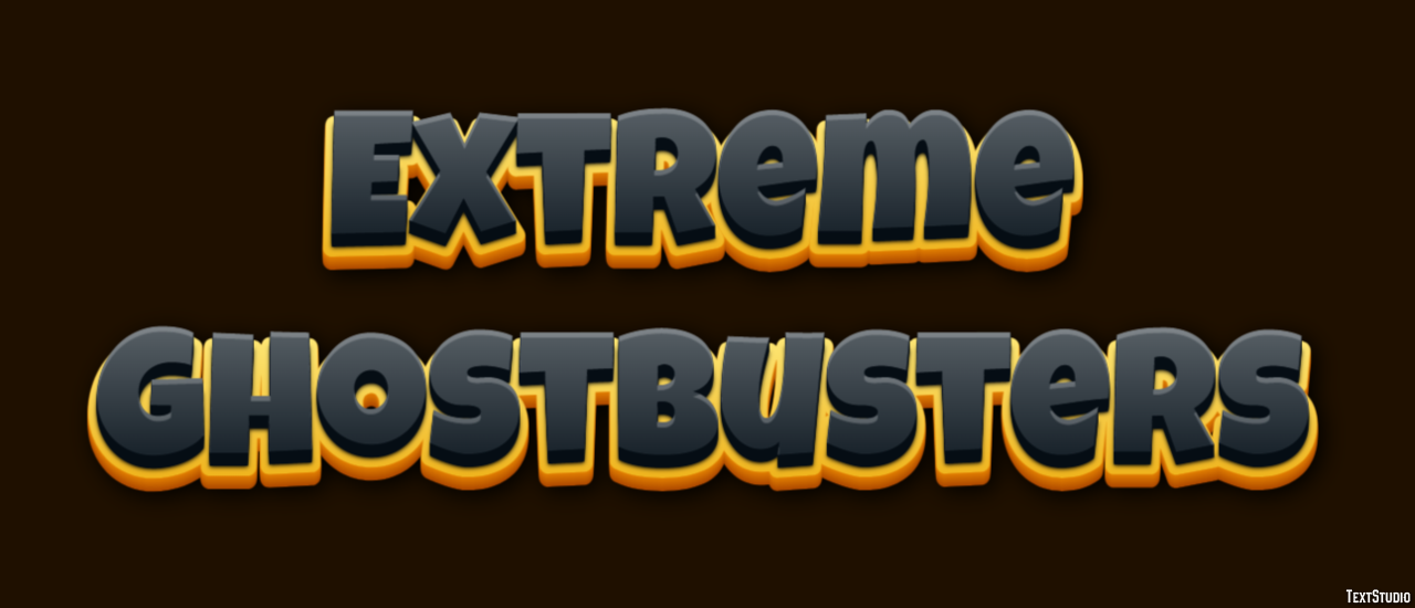 Extreme Ghostbusters Text Effect