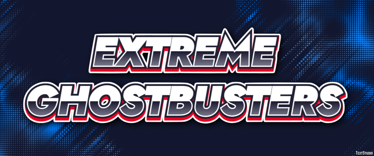 Extreme Ghostbusters Effet de Texte