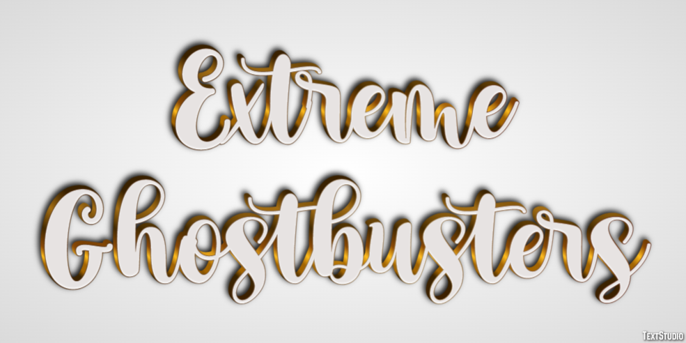 Extreme Ghostbusters Text Effect