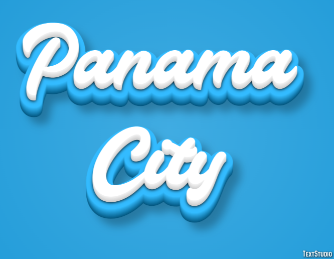 Panama City Efekt tekstowy