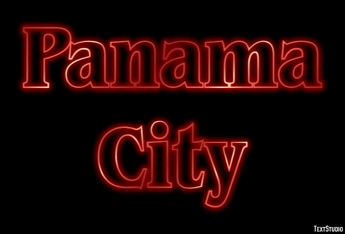 Panama City Efekt tekstowy