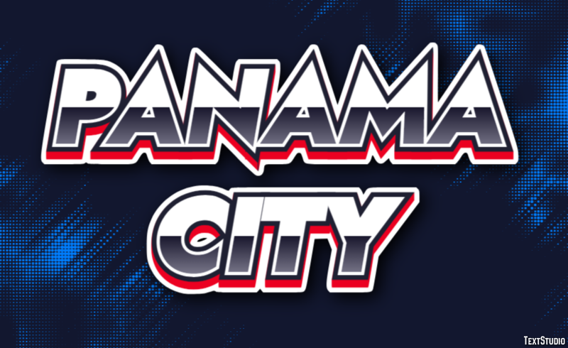 Panama City Efekt tekstowy