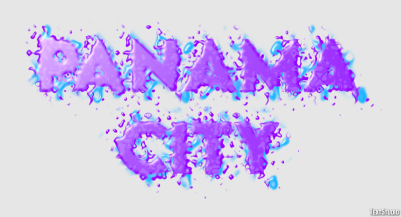 Panama City Efekt tekstowy