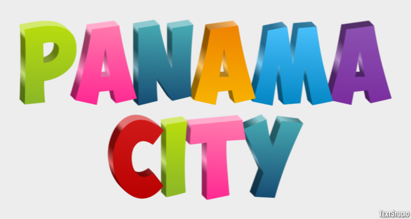 Panama City Efekt tekstowy